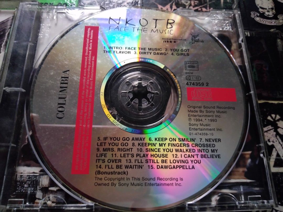 New Kids on The Block (NKOTB) Face the Music POP CD 1994 on Carousell