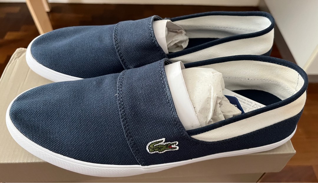 Mens lacoste slip ons online