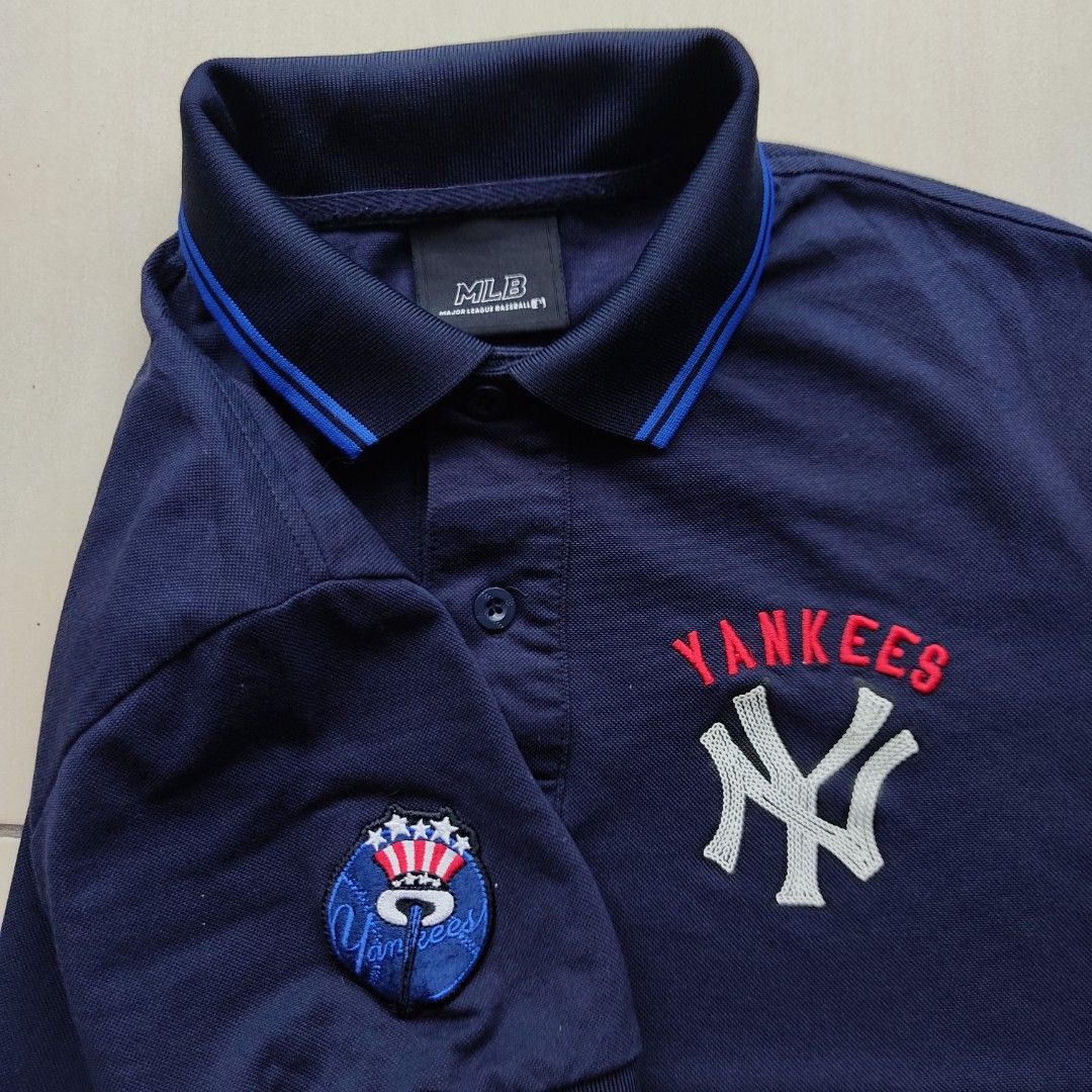 New York Yankees Mlb Polo T-Shirt, Men'S Fashion, Tops & Sets, Tshirts & Polo  Shirts On Carousell
