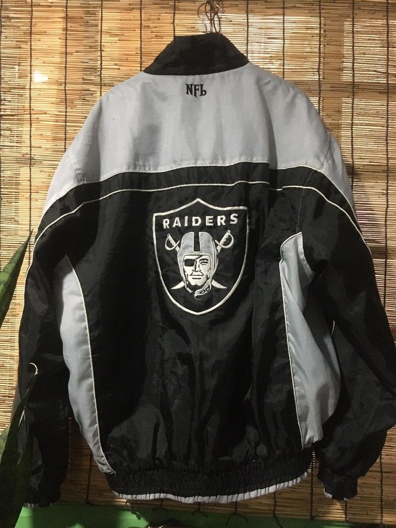 Mens Vintage NFL Oakland Raiders Varsity Bomber Jacket N.W.A Ice Cube Sz.  Xl