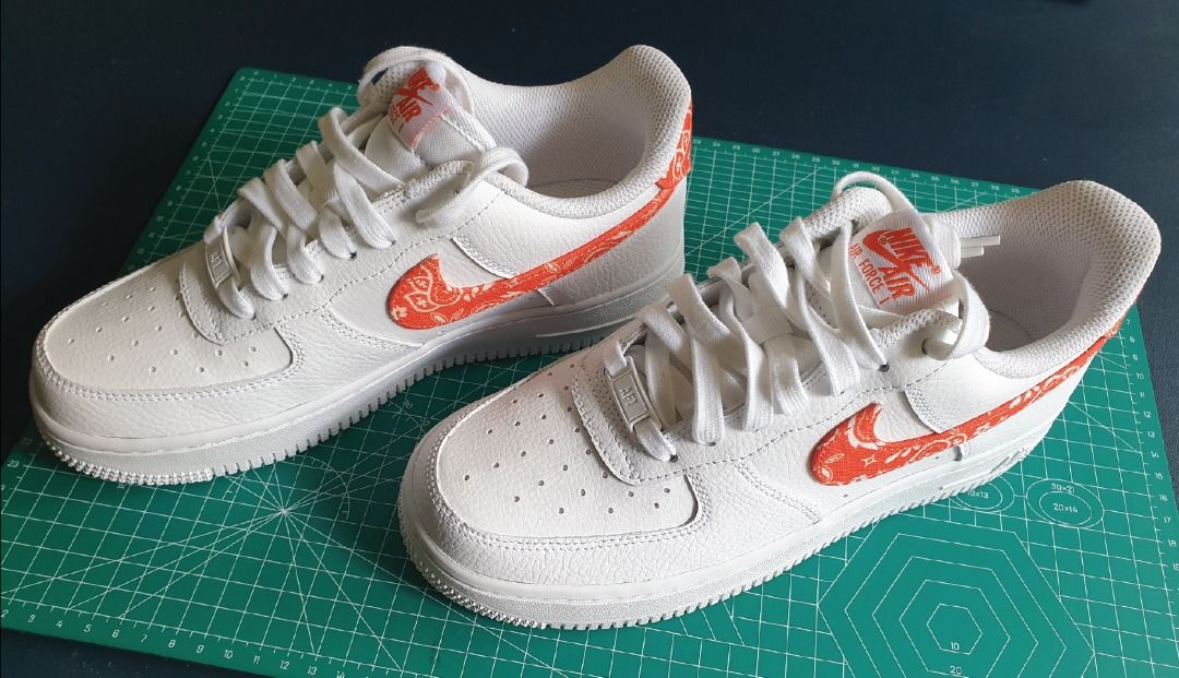 Nike air force 1s orange new arrivals
