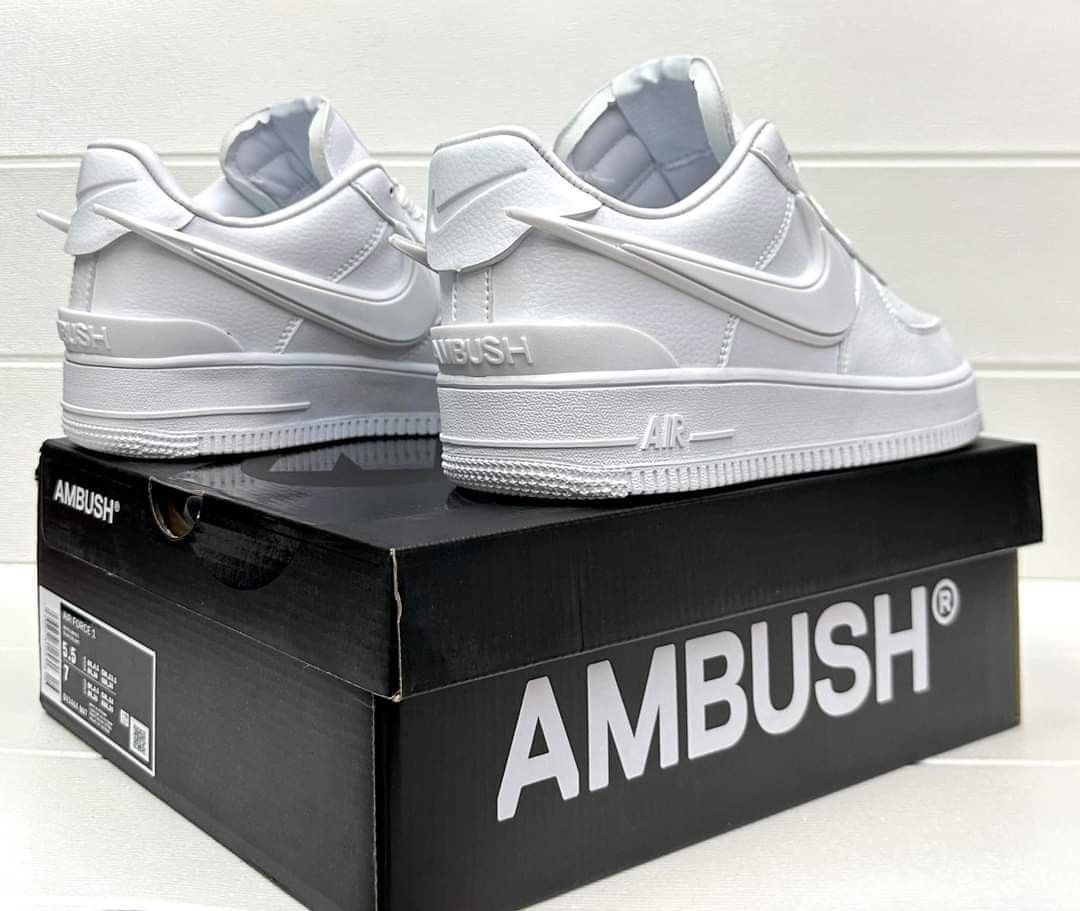 Nike Air force 1 low Triple white Ambush, Men's Fashion, Footwear ...