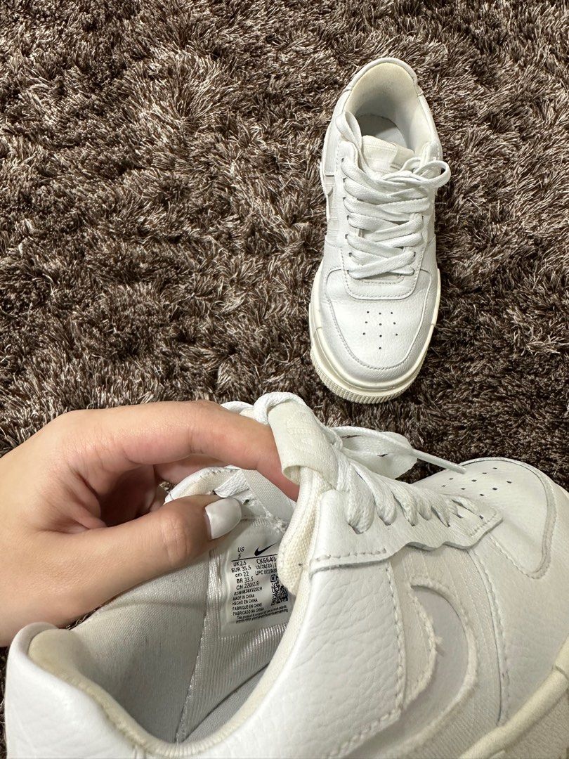 nike air white sneakers