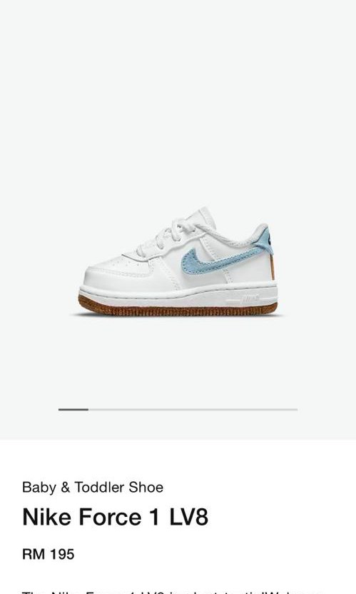 Nike Force 1 LV8 Baby/Toddler Shoes.