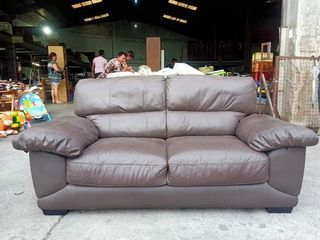 Nitori Genuine Leather Sofa L70 W36 inches