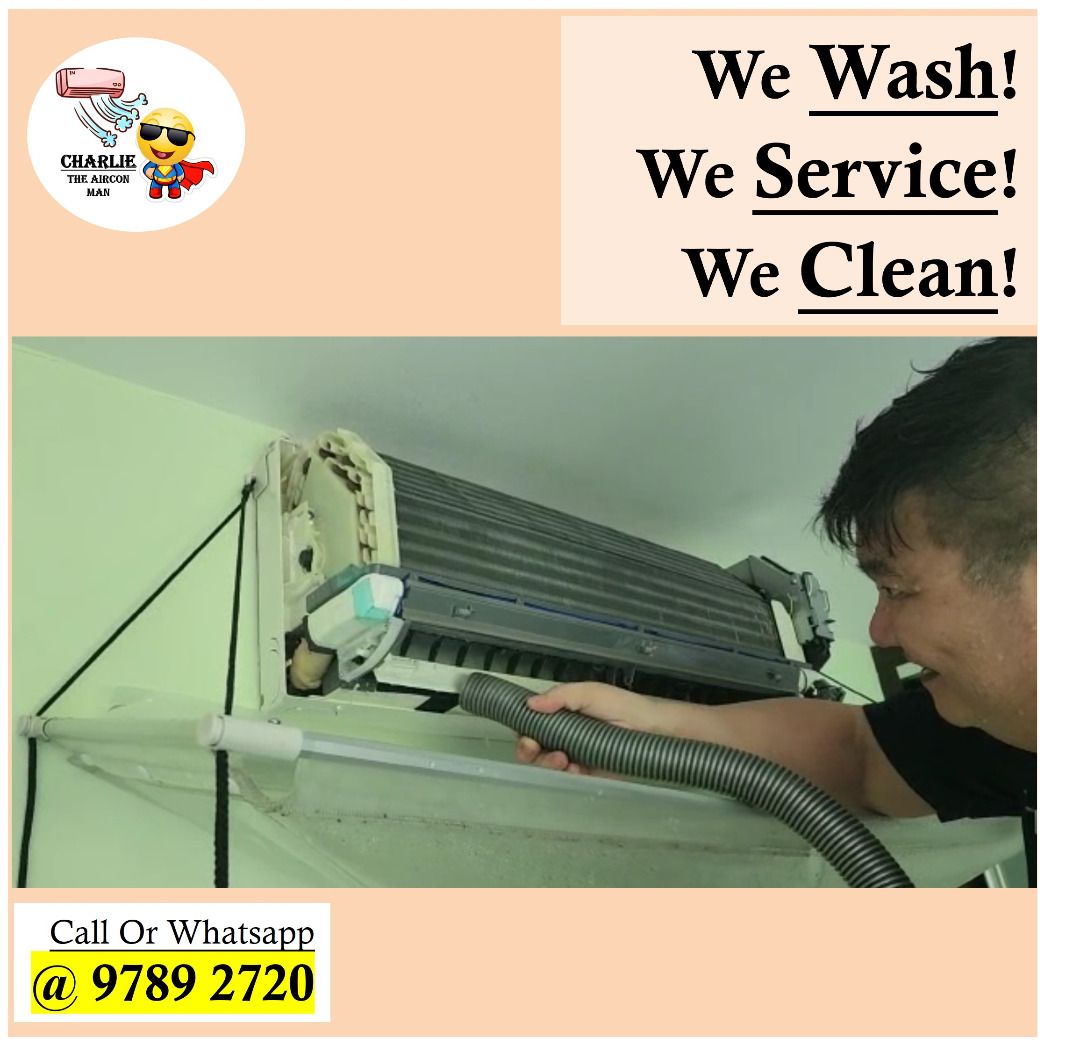 No Chemical Aircon Servicing Water Jet Washing Technology! Aircon Not