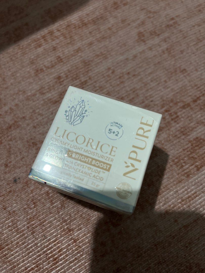 Npure licorice creamy light moisturizer 25gr, Kesehatan & Kecantikan