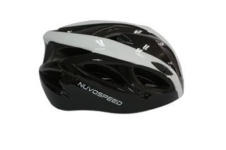 Nuvospeed bike helmet in black and white