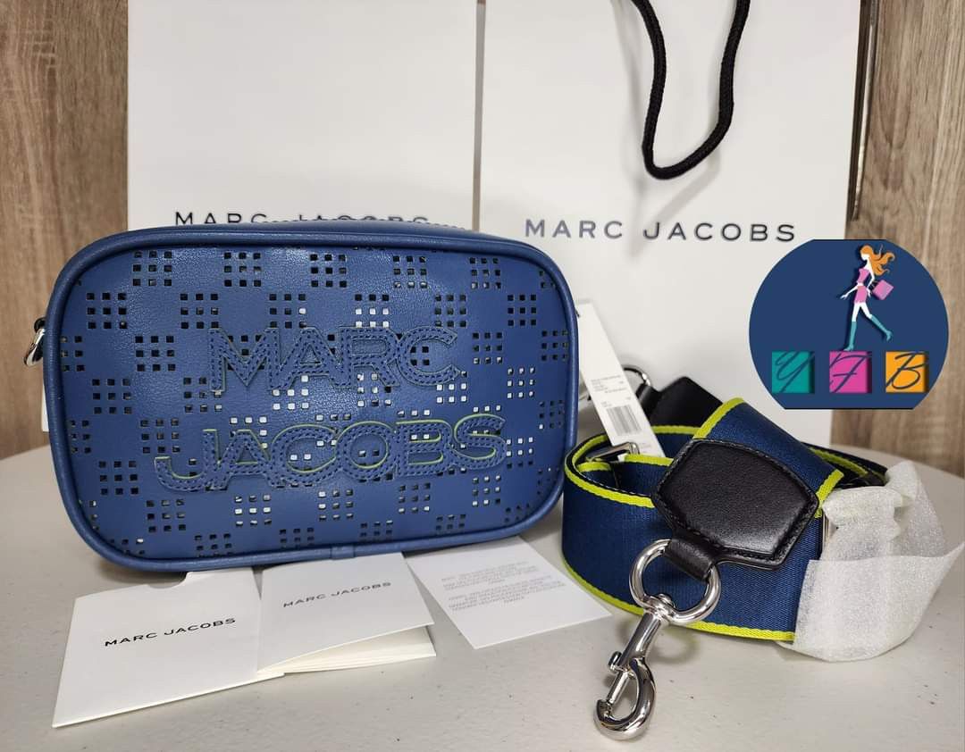 Marc Jacobs, Bags, Marc Jacobs Flash Perforated Crossbody Bag Blue Sea  Multi