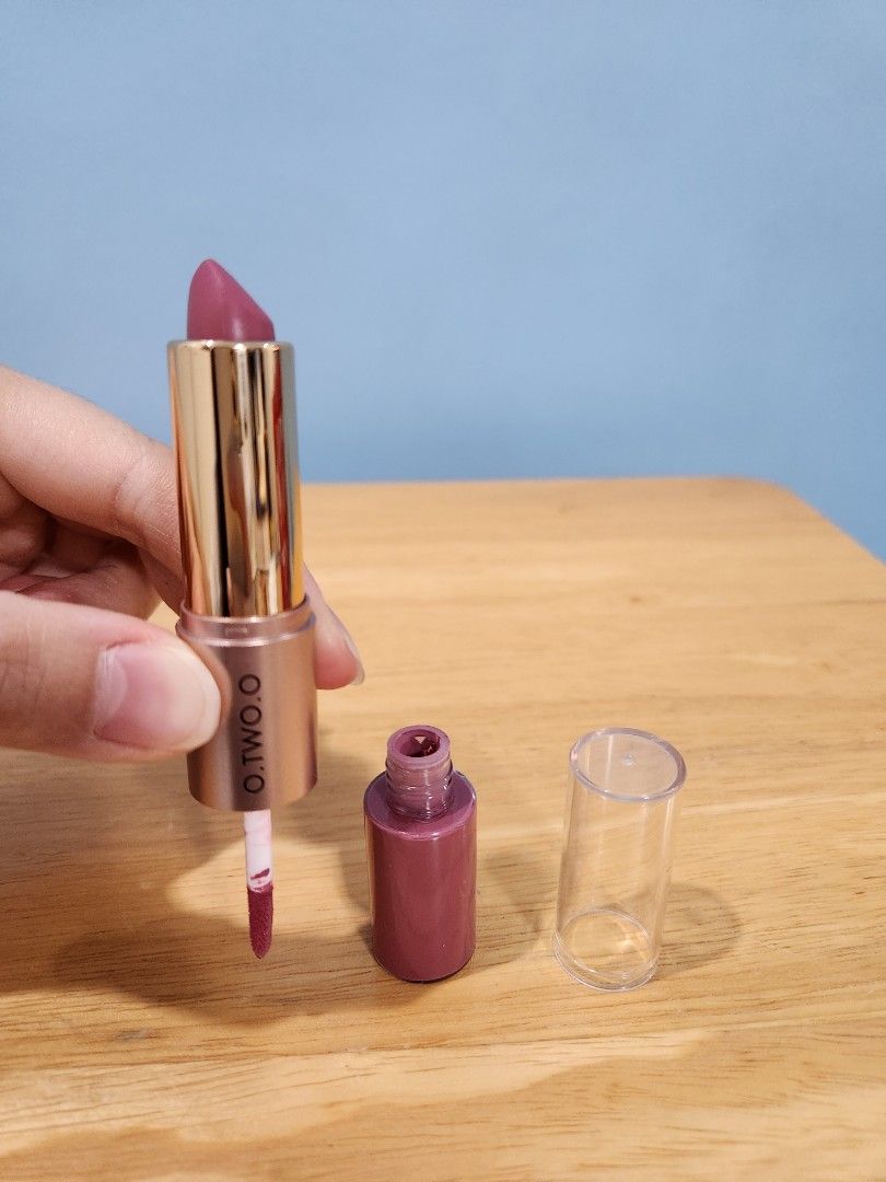 O.TWO.O 2-in-1 Matte Lipstick and Liquid Lipstick (Category: Makeup) located in San Juan City. Submitted by djdlm (Listing ID 1237669405, Image 2). Description: Brand new O.TWO.O 2-in-1 Matte Lipstick and Liquid Lipstick. Shade RGLL 11 Swatched a few times..