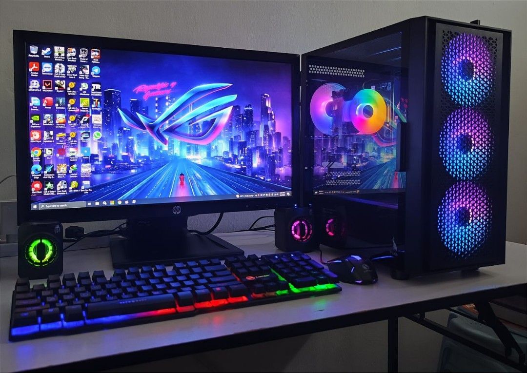 PC Gaming & Editing i7 16gb ram RX 6700 XT(Like RTX 3070) 42 Games Fullset,  Computers & Tech, Desktops on Carousell