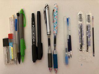 Pencil, pen, marker