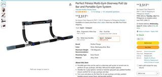 Perfect Fitness Multi-Gym Doorway Pull-Up Bar and Portable Gym System (Sport Compact)