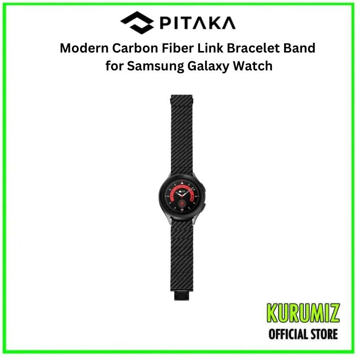 PITAKA Modern Carbon Fiber Link Bracelet Band for Samsung Galaxy Watch,  Mobile Phones  Gadgets, Wearables  Smart Watches on Carousell