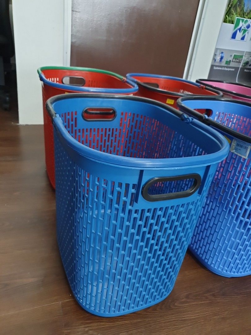 Plastic laundry baskets, Furniture & Home Living, Home Improvement