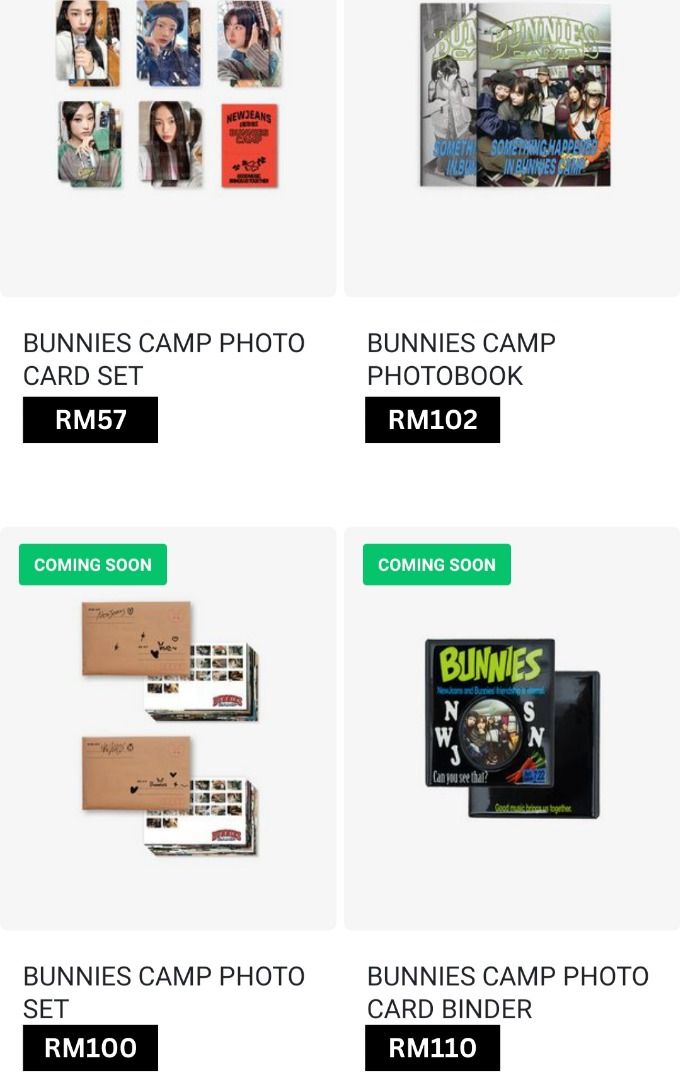 送料無料/プレゼント付♪ 【新品】NewJeans ニュジ BUNNIES CAMP