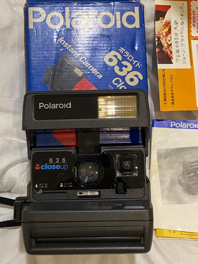 Vintage Polaroid Instant Camera 636 Closeup, Photography, Cameras on Carousell