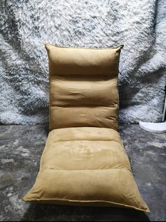 Ponel Brown Gamosa Fabric Tatami Japan Floor Chair