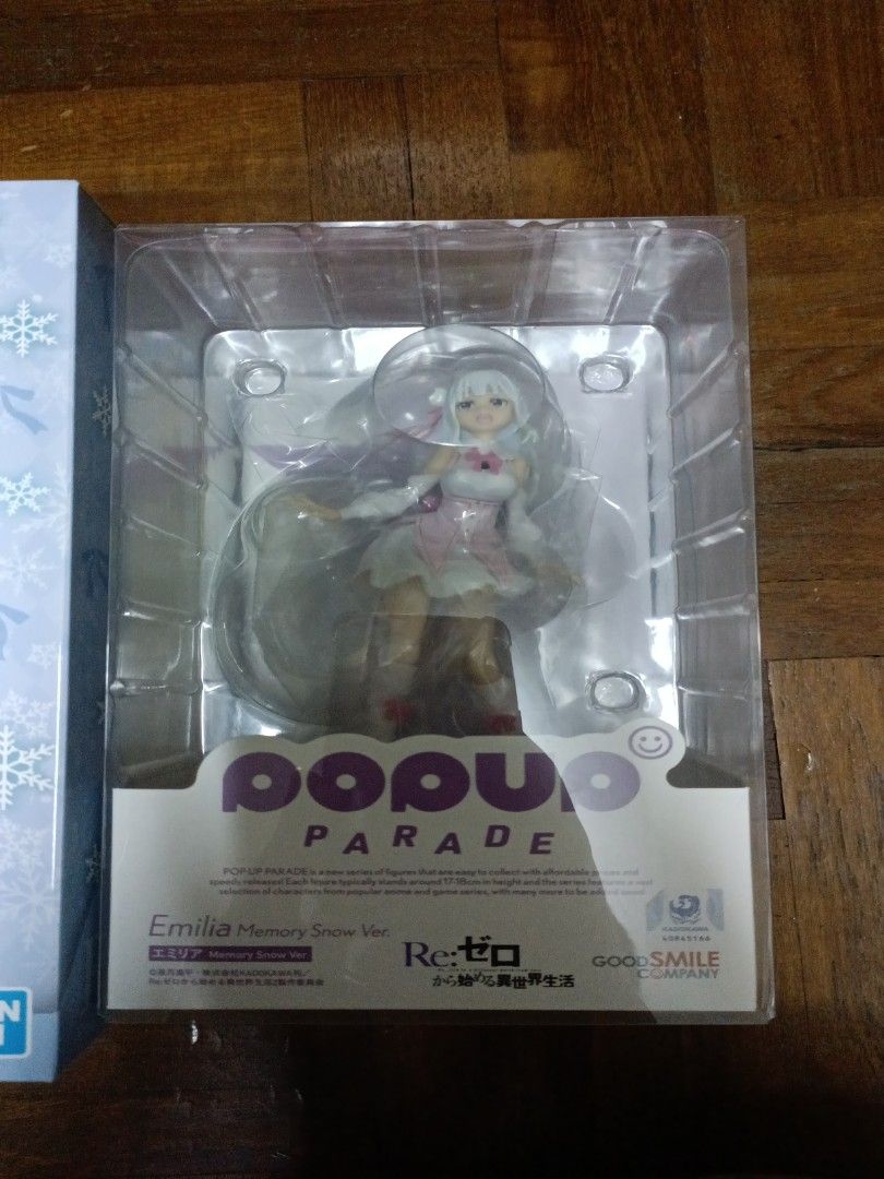 Figurine Emilia Memory Snow Ver. Pop Up Parade • Re:ZERO -Starting