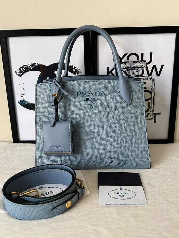 Prada mini hot sale monochrome bag