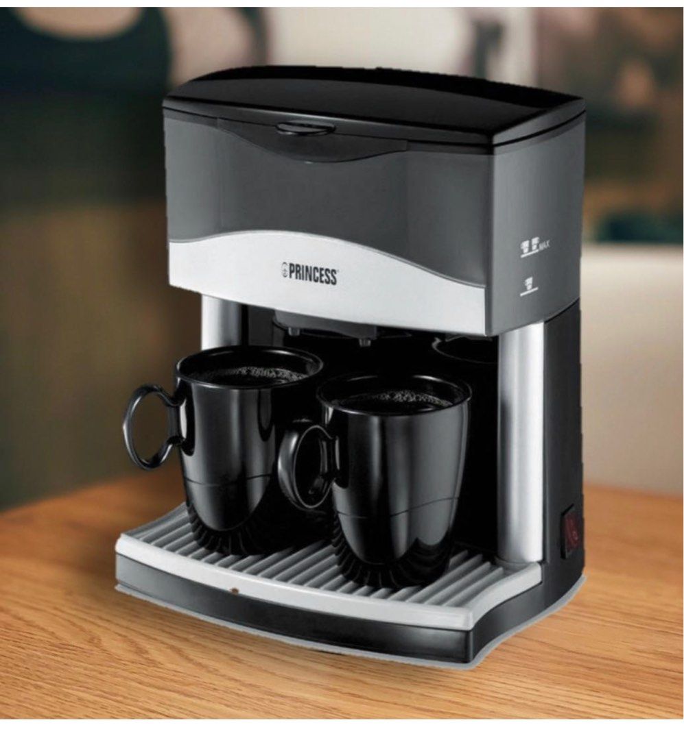 Princess Silver Two Cups Coffeemaker 2193 - RM80