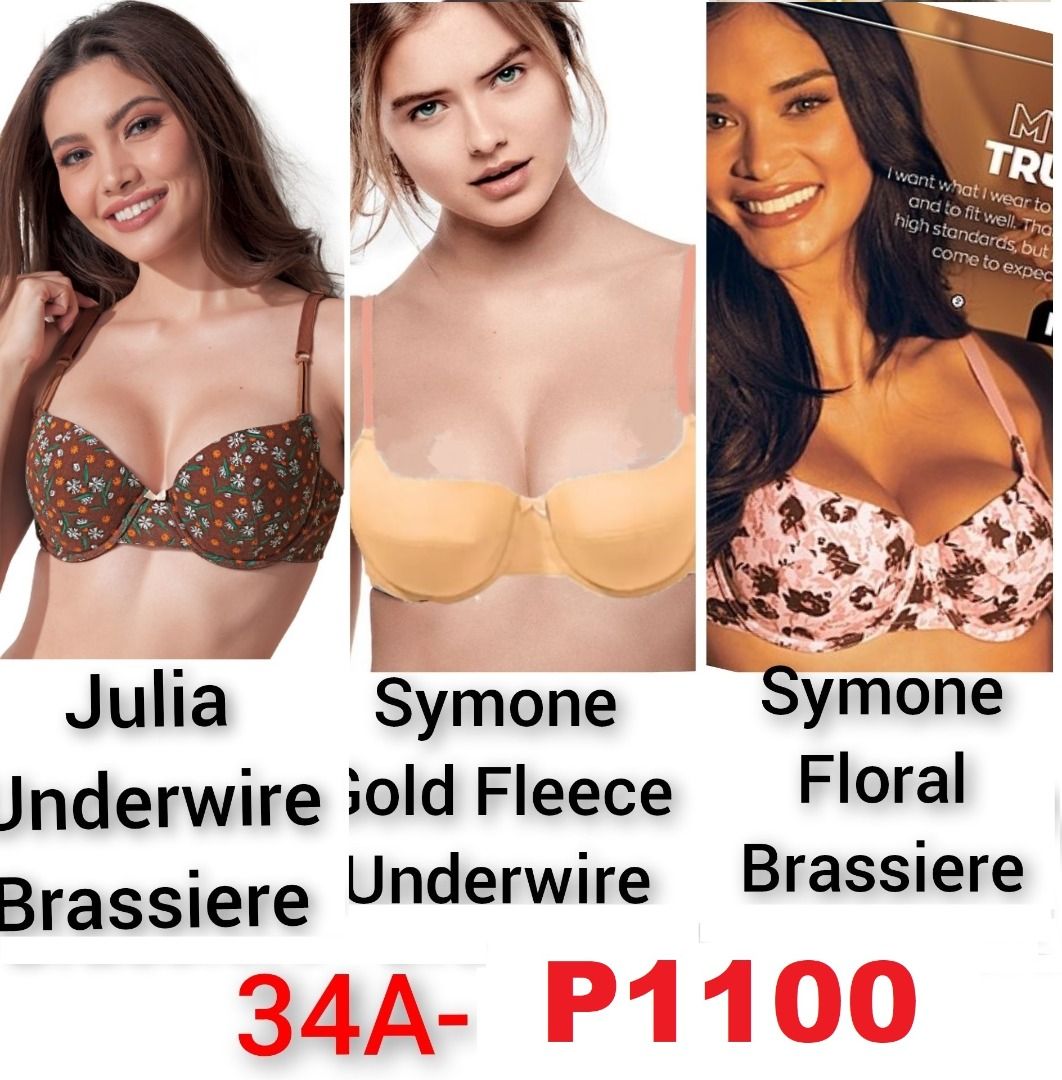 3PCS for 1100php. AVON Brassiere Bundle Promo Size 34A, Women's Fashion,  Undergarments & Loungewear on Carousell