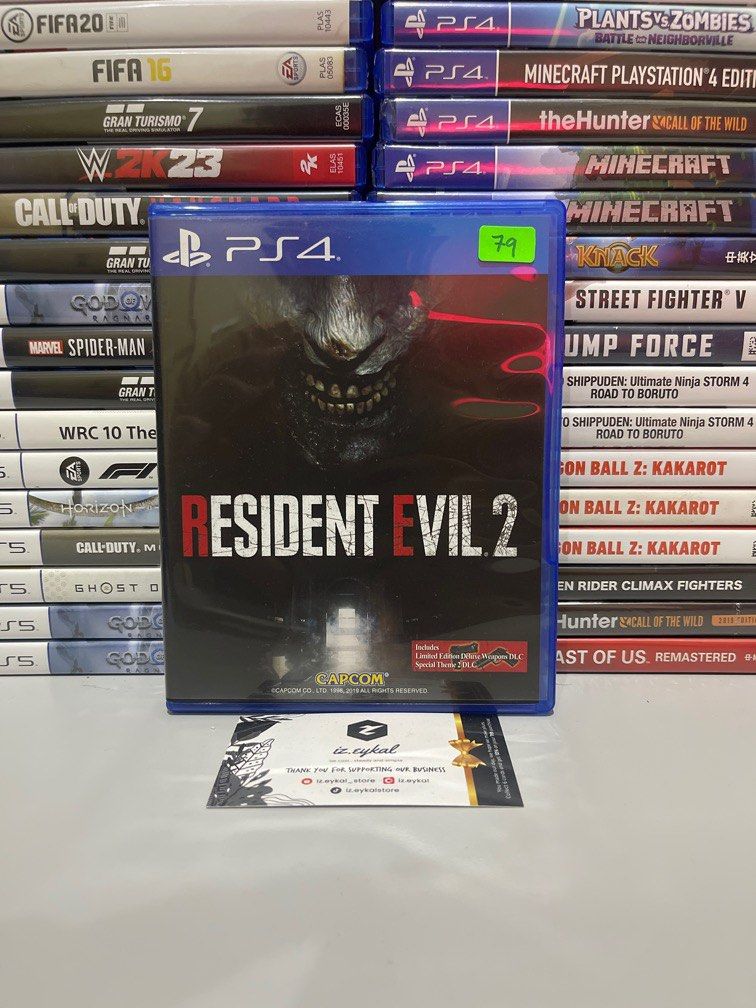 PS4 RE2 resident evil 2 R3 asia english chinese cd disc used game