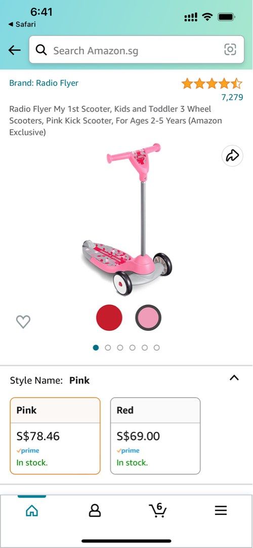 Radio Flyer 3 wheel adjustable Scooter great first scooter