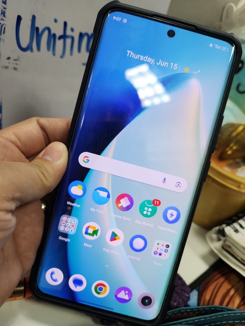 Realme 10 Pro Plus 5G 256GB (Category: Realme) located in Quezon City. Submitted by ash.lin1021 (Listing ID 1234623232, Image 1). Description: bought in March 2023. still in warranty. complete original box and charge and receipt..