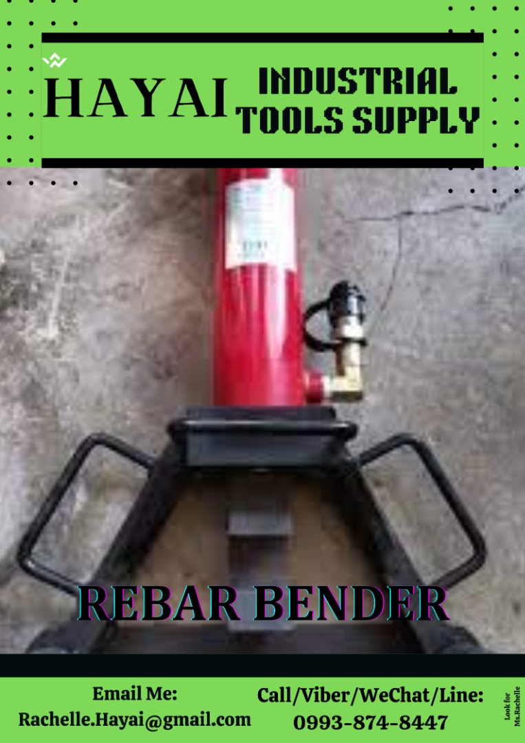 REBAR BENDER, Commercial & Industrial, Industrial Equipment on Carousell