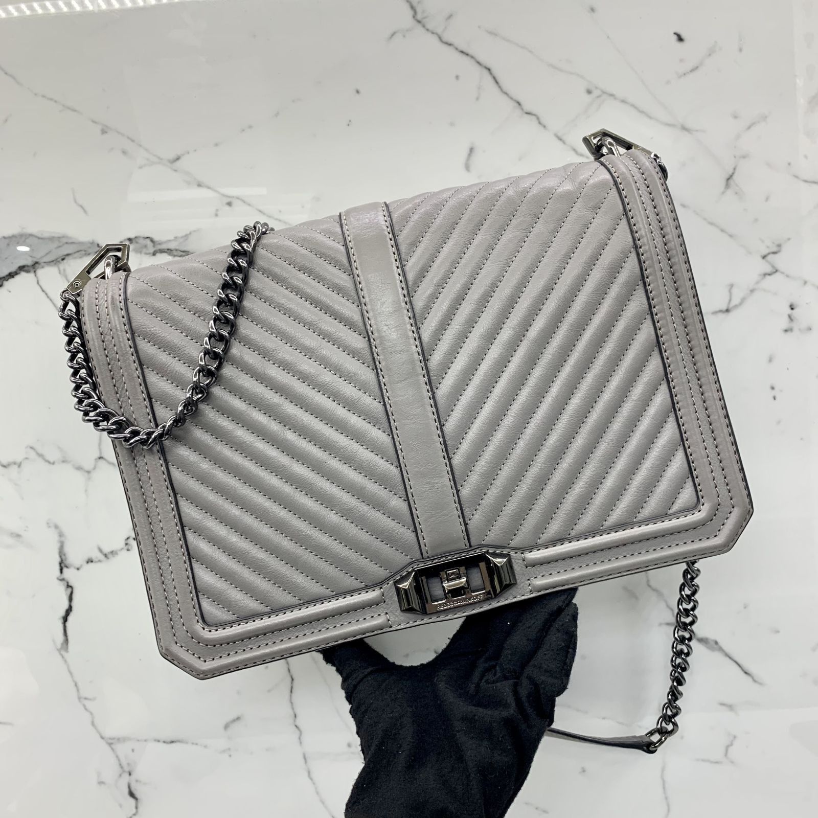 Rebecca minkoff gray sale bag