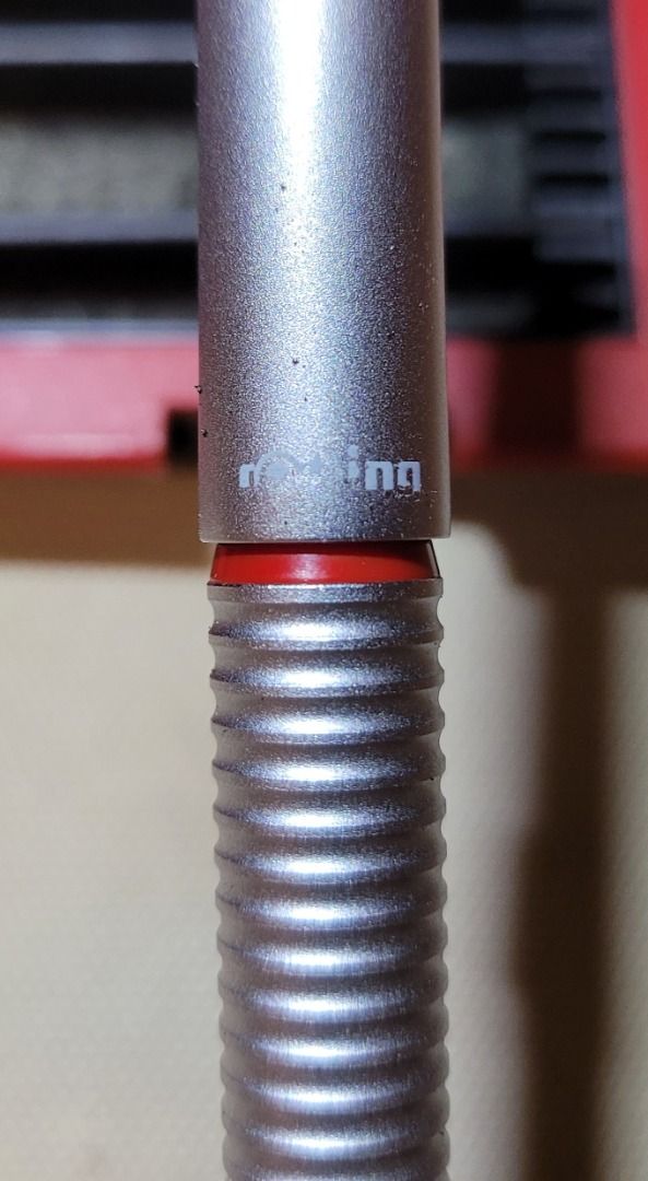 Rotring 900 Silver Fountain Pen. Stainless Steel M nib, Made in Germany ...