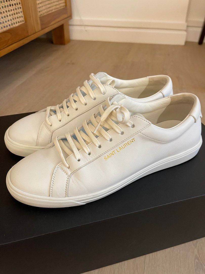 Saint laurent discount andy leather sneakers