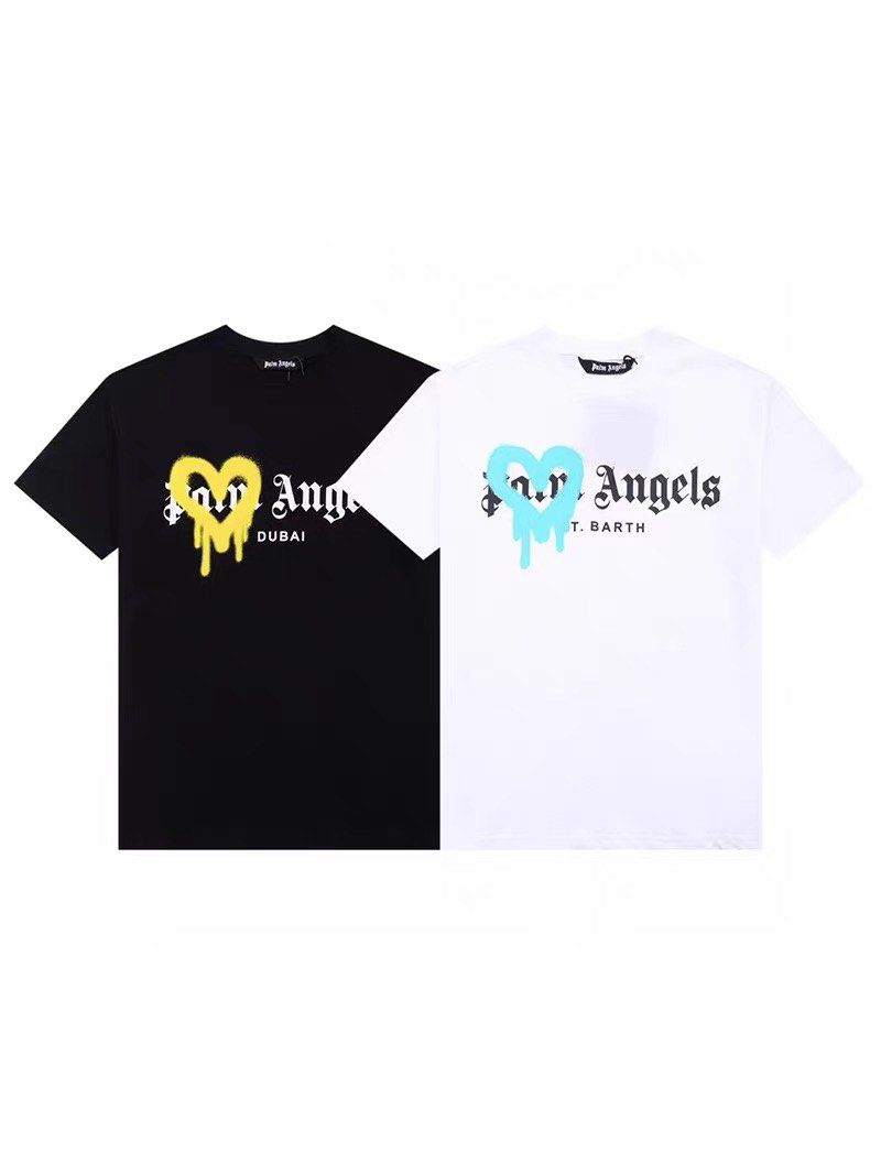 T-shirts Palm Angels - Oversized graphic-print t-shirt -  PMHW001S23KNI0010384