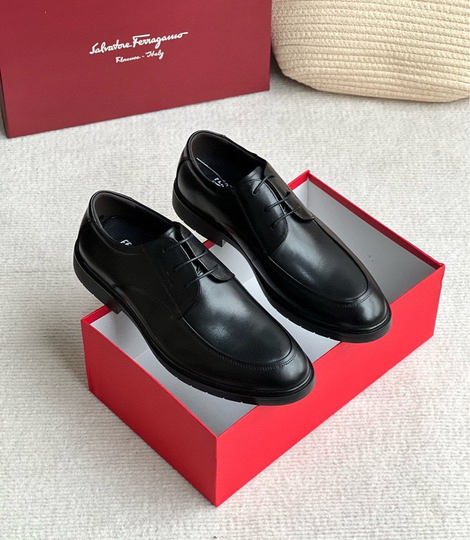 Red ferragamo mens shoes on sale