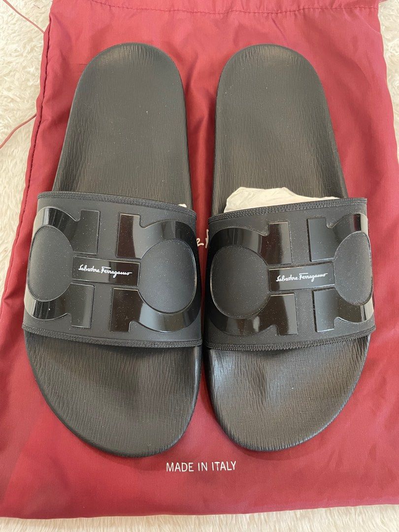 Ferragamo slides sale discount