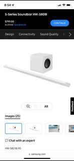 Samsung S-Series Soundbar HW-S801B