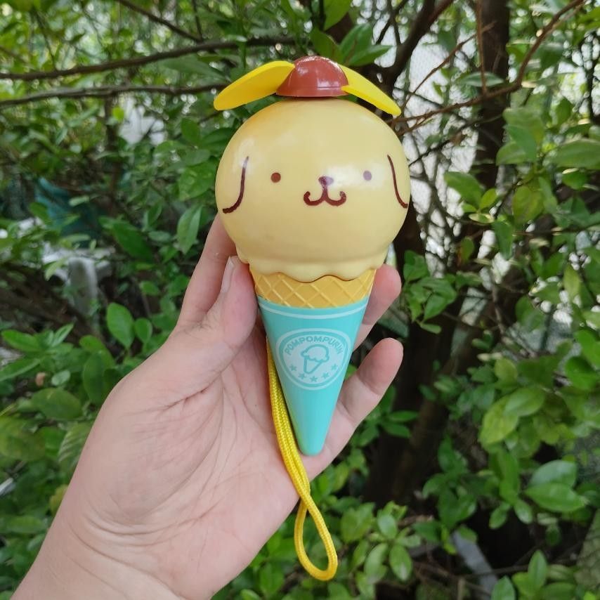 SANRIO Pompompurin Ice Cream Fan, Hobbies & Toys, Toys & Games on Carousell