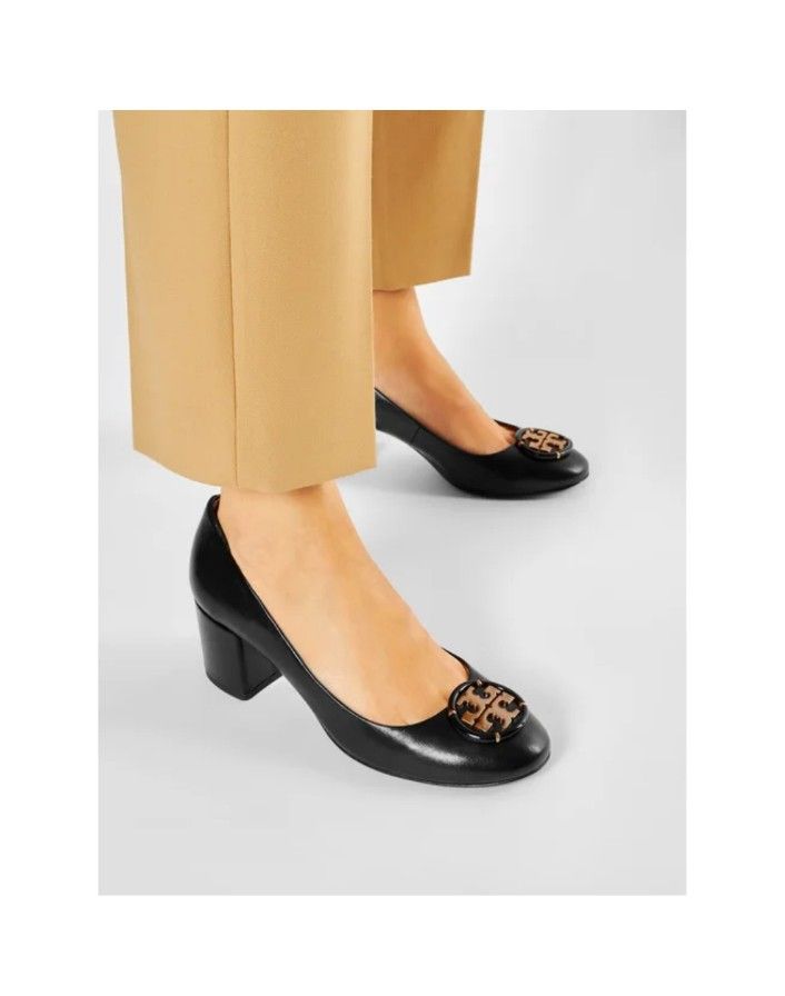 Sepatu Tory Burch Logo Pumps Heels Shoes Wanita, Fesyen Wanita