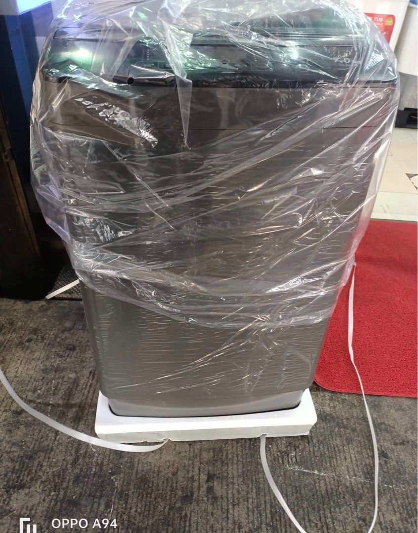 SHARP FULLY AUTOMATIC WASHING MACHINE (Category: Washing Machines and Dryers) located in Dasmarinas. Submitted by arjay0180 (Listing ID 1237541317, Image 1). Description: 📣📣‼️‼️SHARP FULLY AUTOMATIC WASHING MACHINE‼️‼️📣📣🥳🥳🥳 ♻️LOW WATER PRESSURE VALVE,' ♻️TOUGH AND DURABLE RUST PROOF BODY ♻️TEMPERED GLASS LID WITH LID DAMPER 🌱AIR DRY FUNCTION ✅LARGE LED DISPLAY ✅PRESET TIMER 🌱DUAL FILTER(lint and magic filter) ✅MEMORY FUNCTION 🌱TUB CLEAN