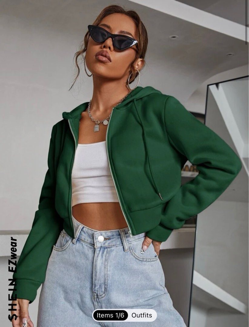 Shein cropped jacket Women s Fashion Coats Jackets and
