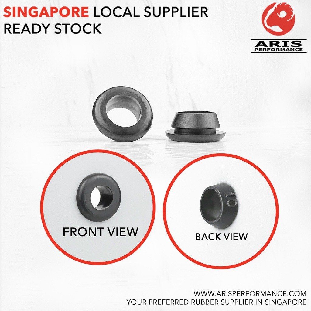 Single Faced Rubber Grommet, Hole Protector, Cable Protector Guide Bush