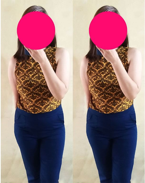 🌈💗💙👝Sleeveless/ Printed/ Flower/classy/ Office attire/ Office wear