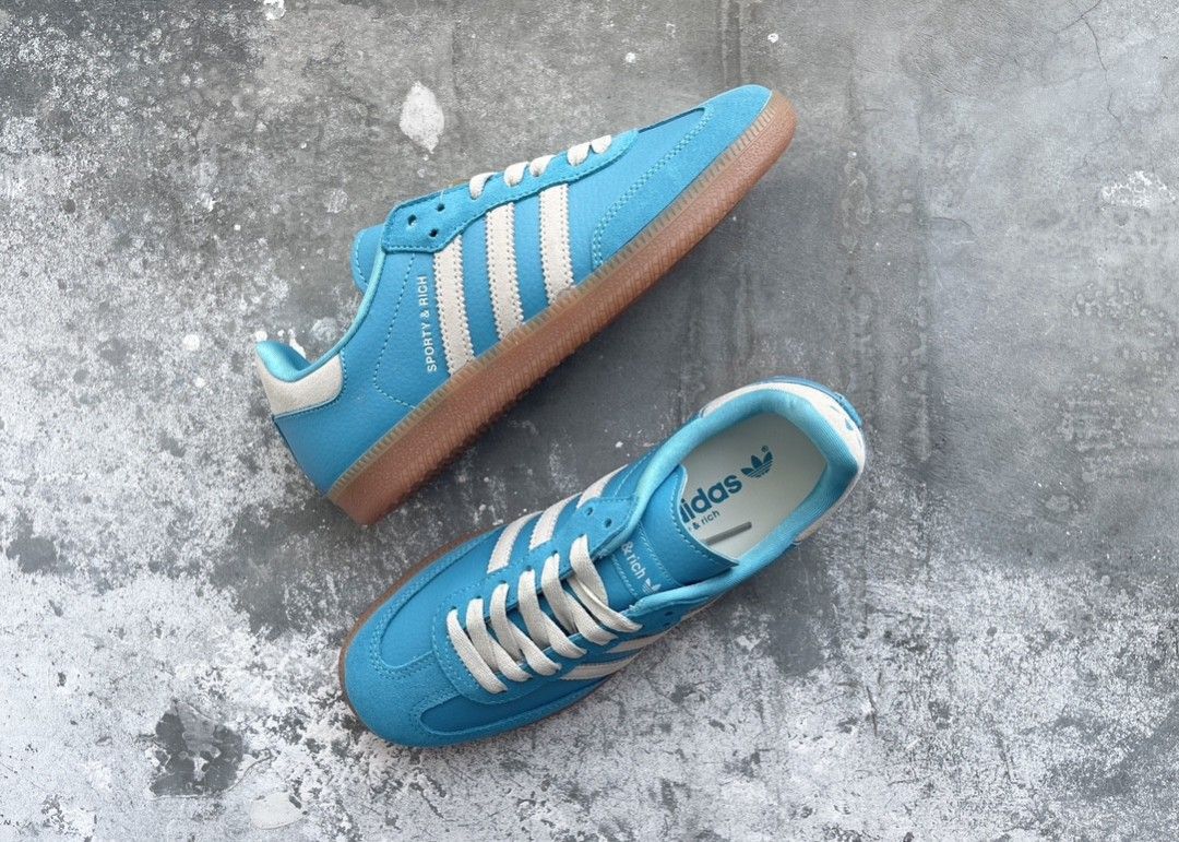 SPORTY & RICH x Adidas Originals Samba OG, 男裝, 鞋, 波鞋- Carousell