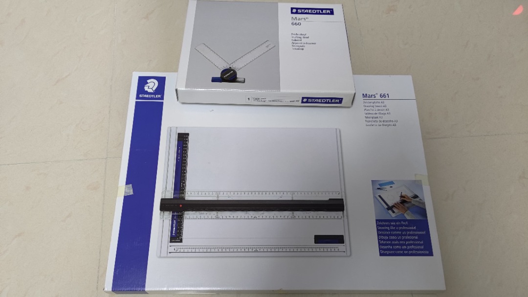 Staedtler Mars 661 A3 drawing board & 660 drafting head 施德樓 製圖板 繪圖板 A3