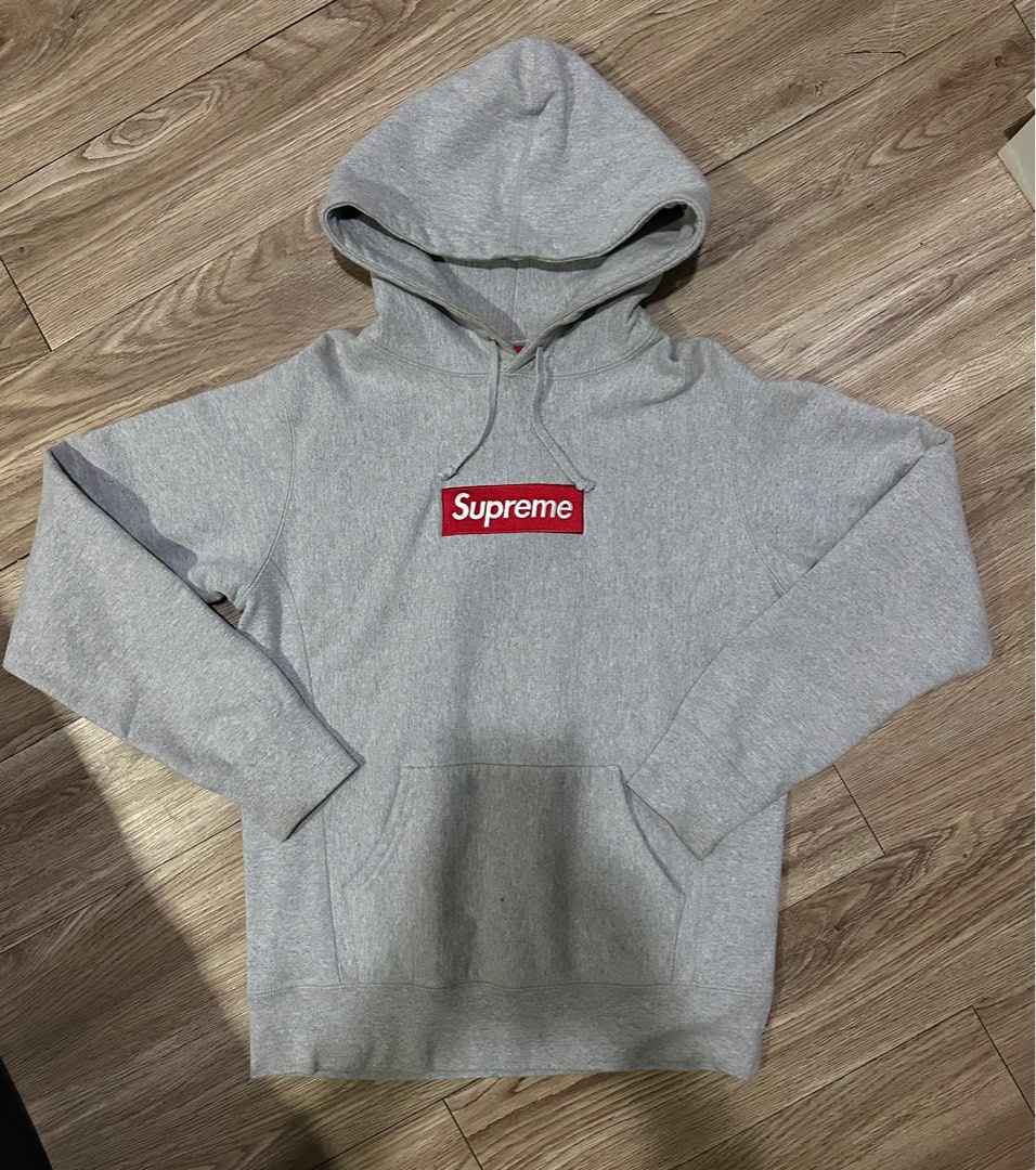 Supreme box logo grey orange discount