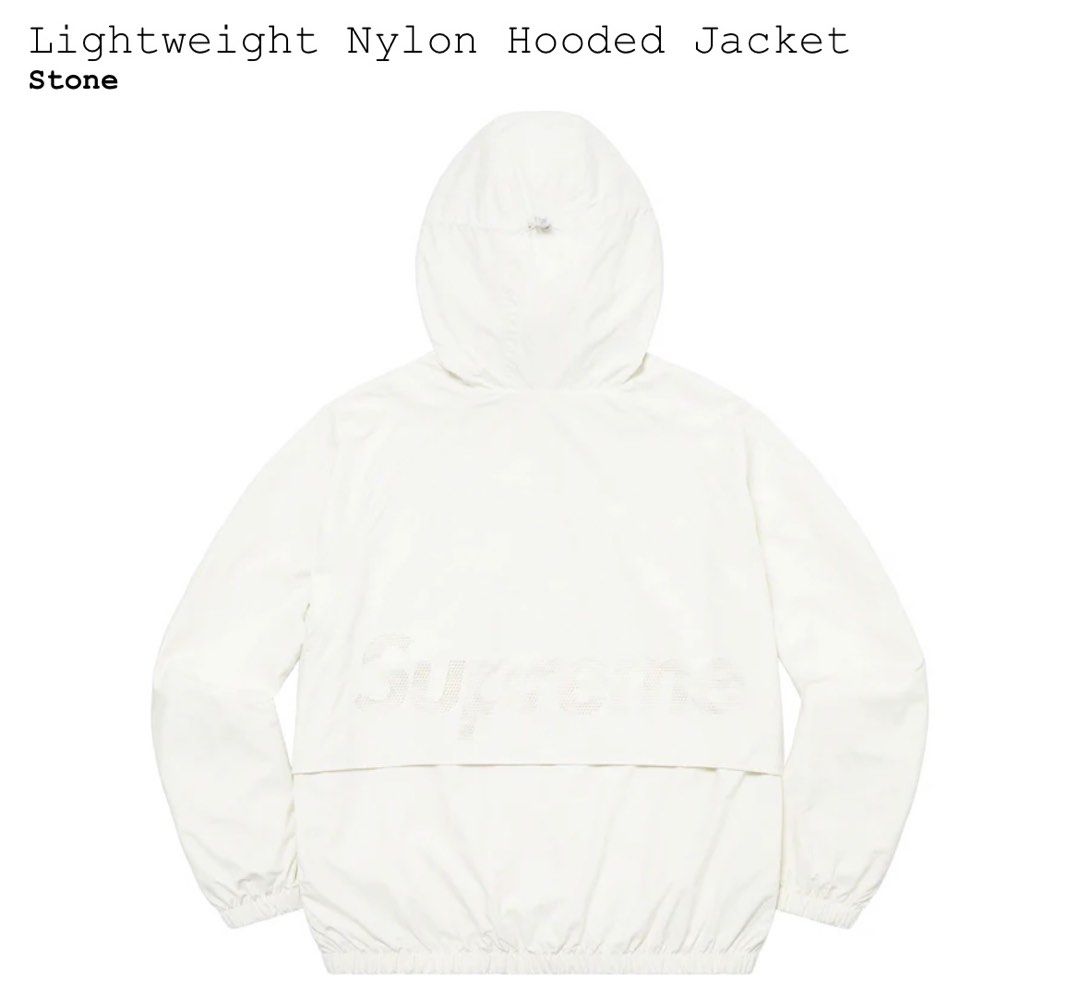 Supreme Lightweight Nylon Hooded Jacket 防水風褸, 名牌, 服裝