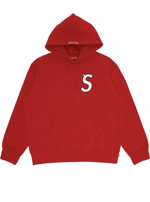 SUPREME S LOGO HOODIE, Men's Fashion, Tops & Sets, Hoodies on