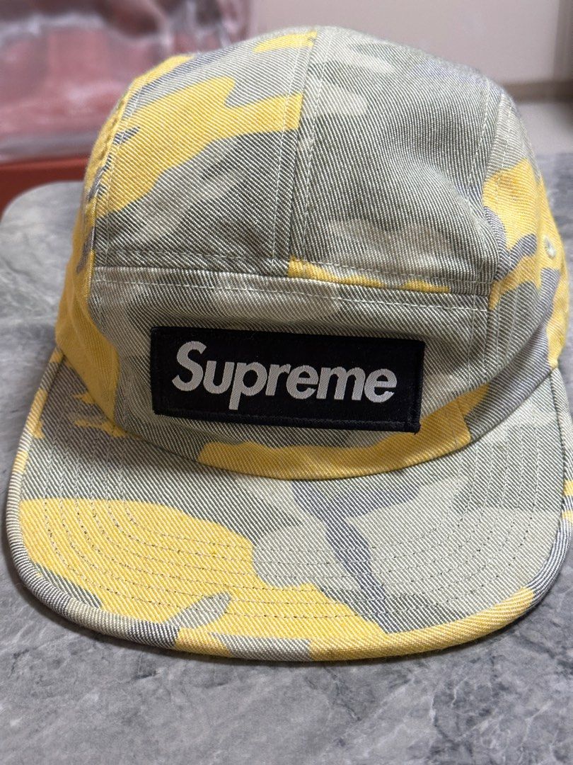SUPREME Washed Out Camo Camp Cap 迷彩 19SS-