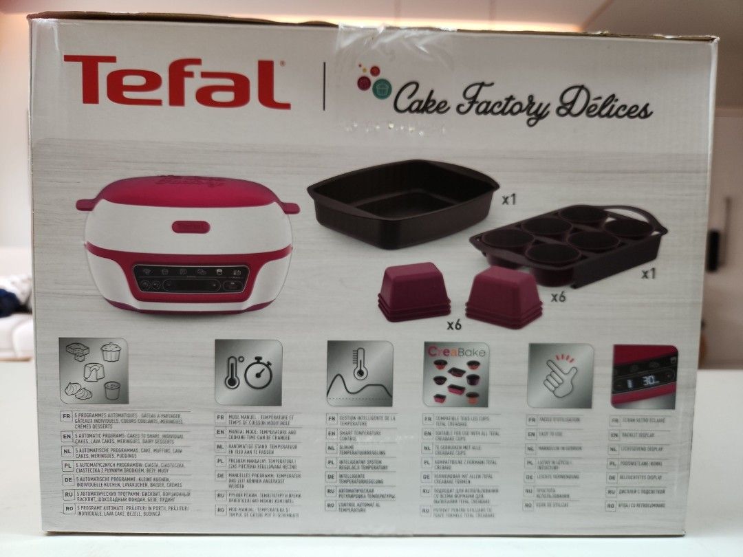 Tefal cake factory delices, TV & Home Appliances, Kitchen